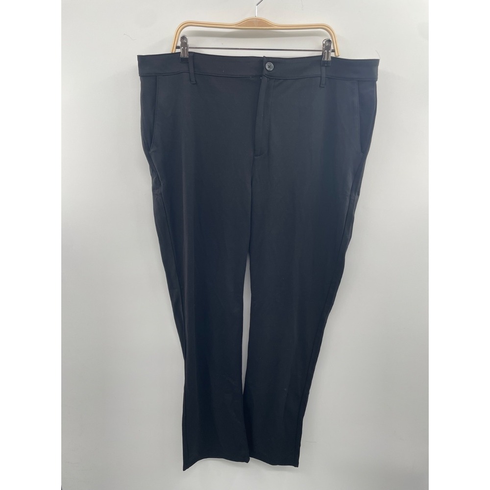NWT True Classic‎ Chino Pant Men's 42X32 Black Zip Fly Button Preppy Pockets